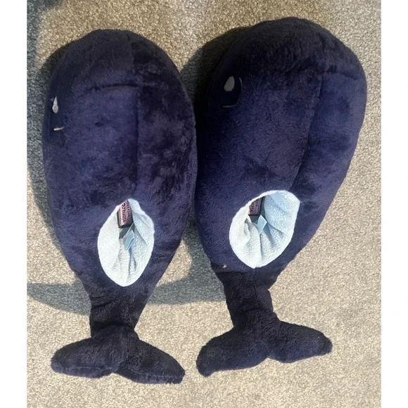 Kids Vineyard Vines Blue Whale Slippers Size XL Great Condition - Picture 5 of 8